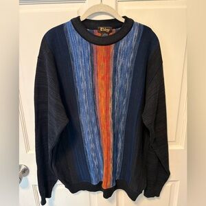 Colony Canada 100% cotton navy vintage men’s pullover sweater size l large